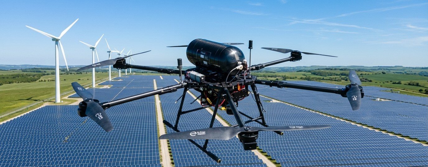 Hydrogen drone for facility inspection