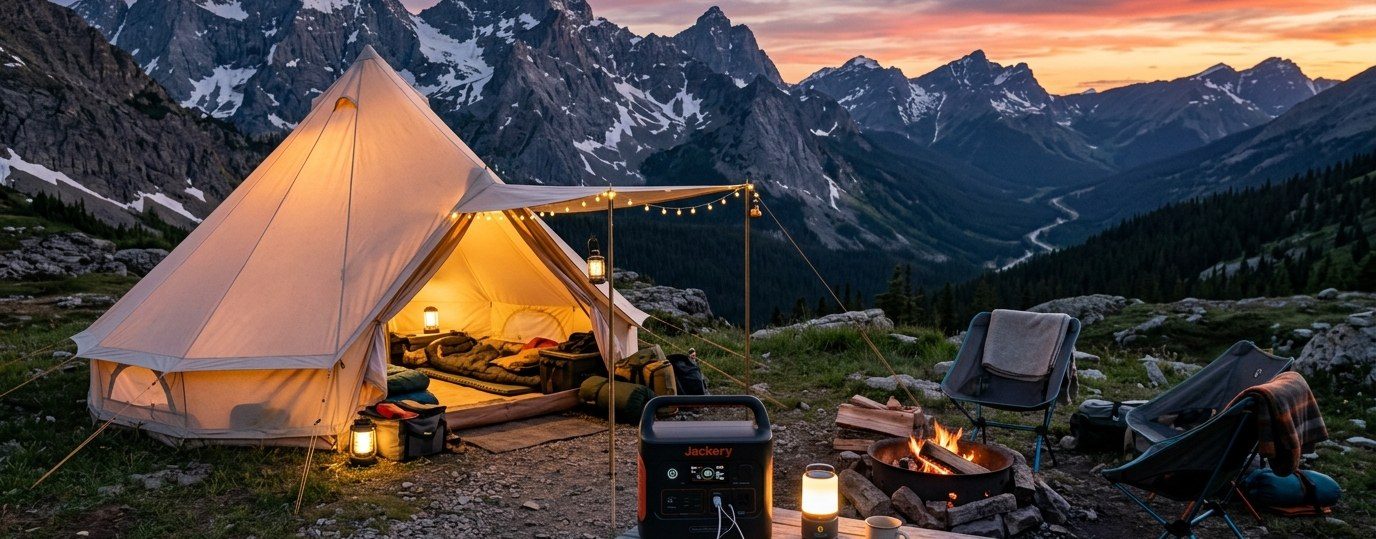 Off-grid camping power